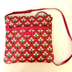 Vera Bradley slim & trim petite pink hipster crossbody bag